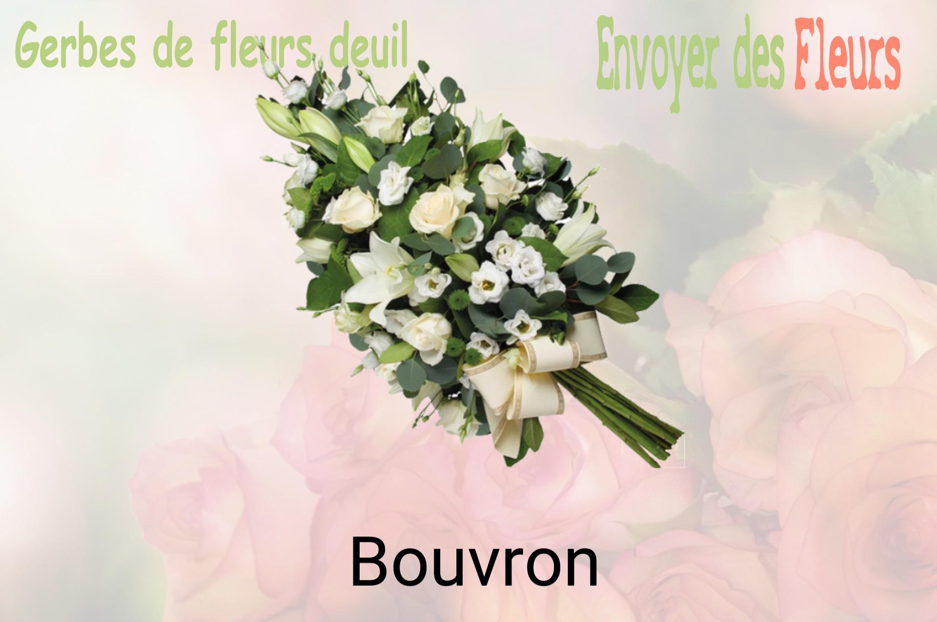 Gerbe de fleurs de deuil livrée à Bouvron